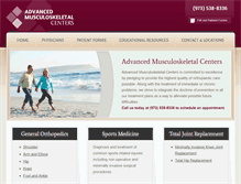 Tablet Screenshot of amcortho.com
